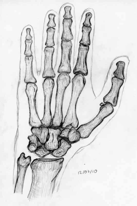 Рука скелета кулак