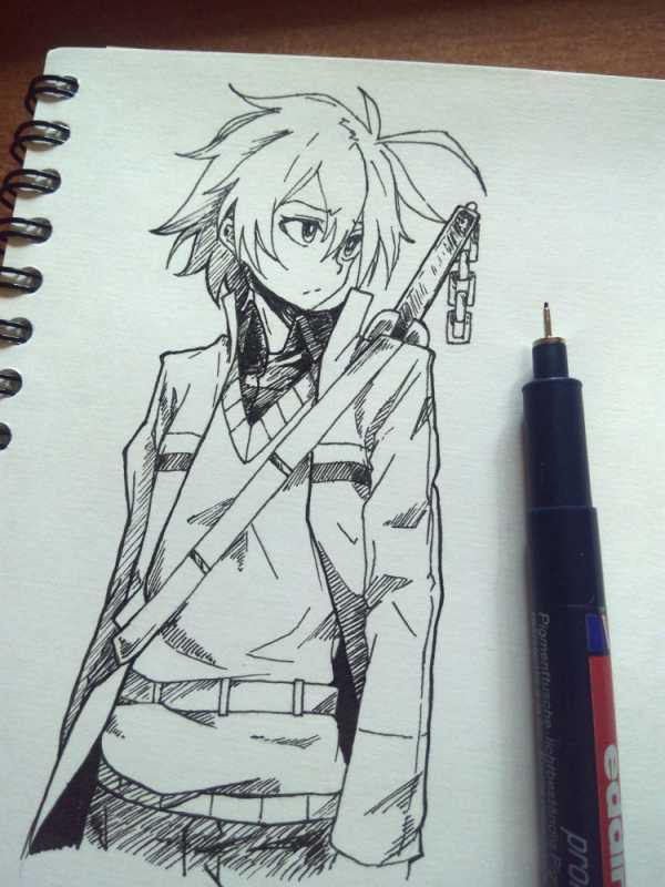 Нарисовать Тацуми из убийца акаме