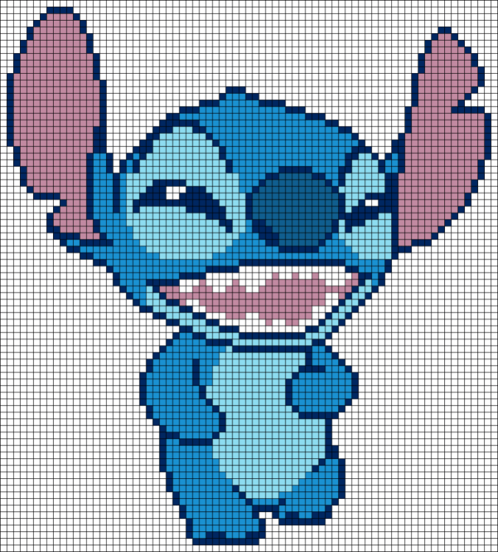 Рисование по клеточкам из мультиков