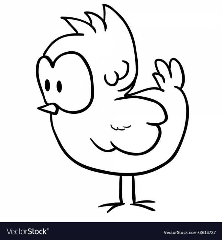 Раскраска курица с цыплятами для детей