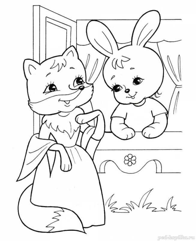 Колобок раскраска для детей