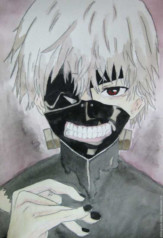 Нарисовать Канеки Кена