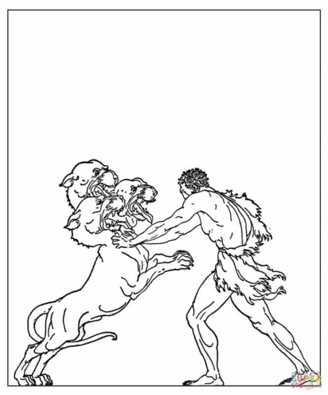 Геркулес мифы древней Греции раскраска