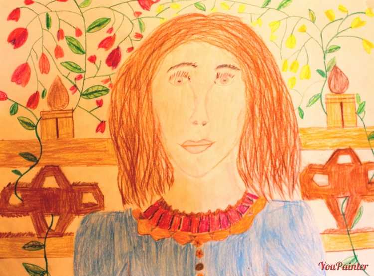 Детский рисунок мамы