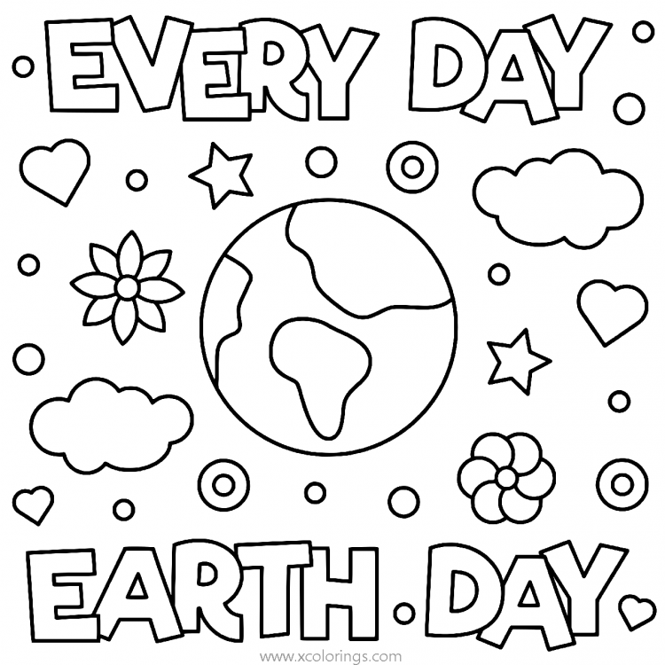 Раскраски Earth Day