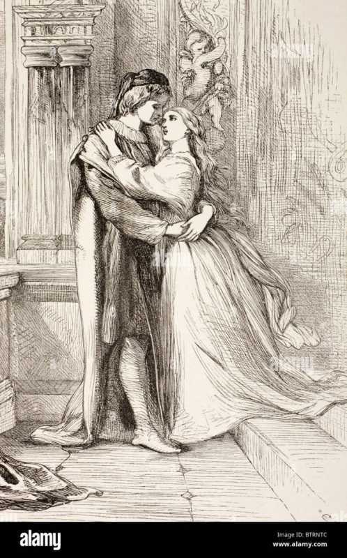 Ромео и Джульетта Шекспир рисунок