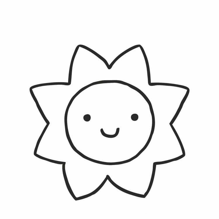 Солнышко рисунок
