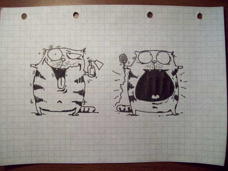 Рисунки лёгкие для скучбука