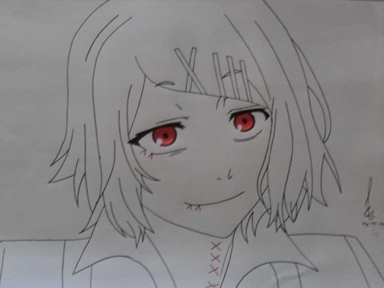 Аниме карандашом Токийский гуль Джузо