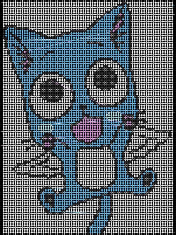 Хвост феи схема вышивки