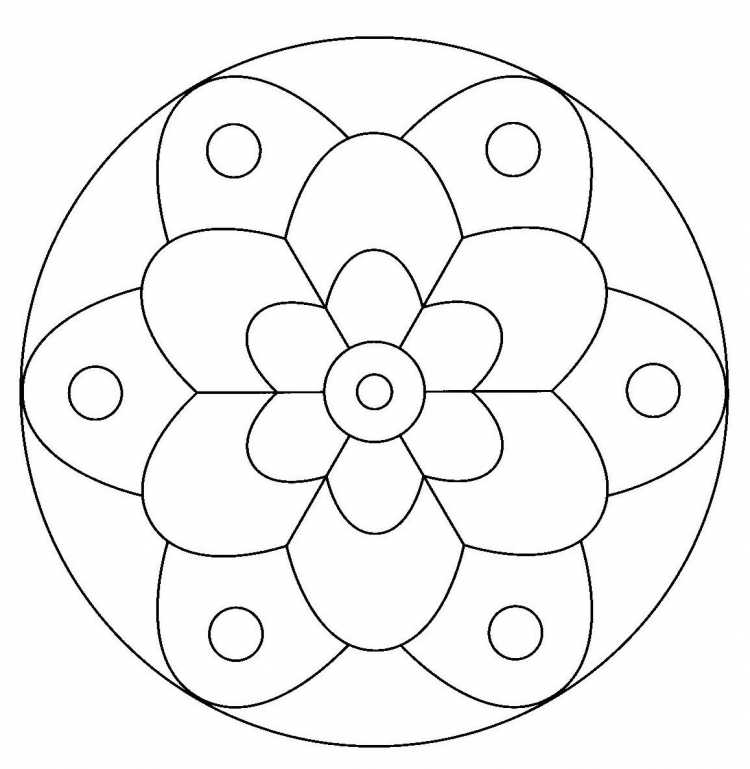 Простые мандалы для детей