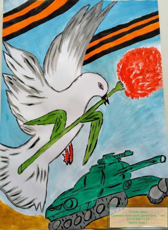 Рисунок на военно патриотическую тему