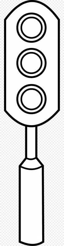 Пешеходный светофор раскраска