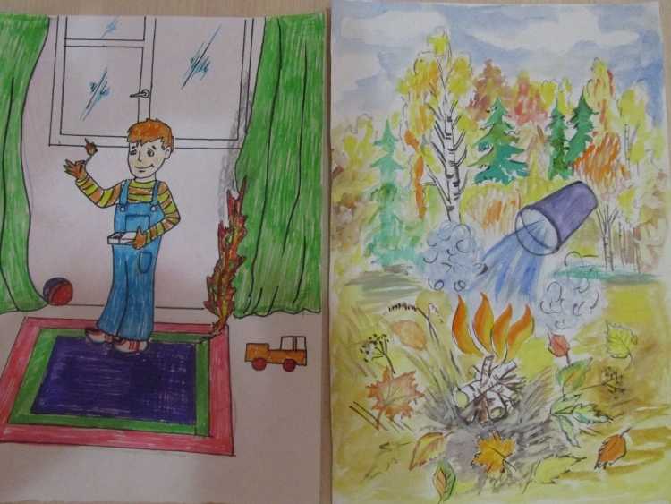 Рисунки на тему стоп огонь