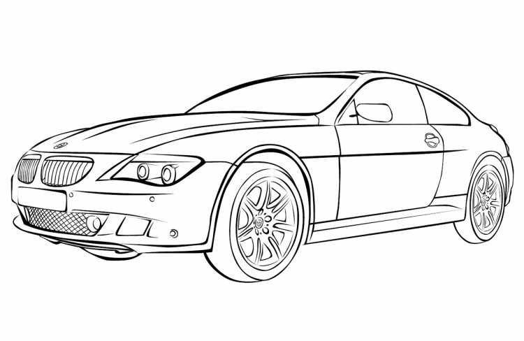 Раскраска BMW m3 GTR