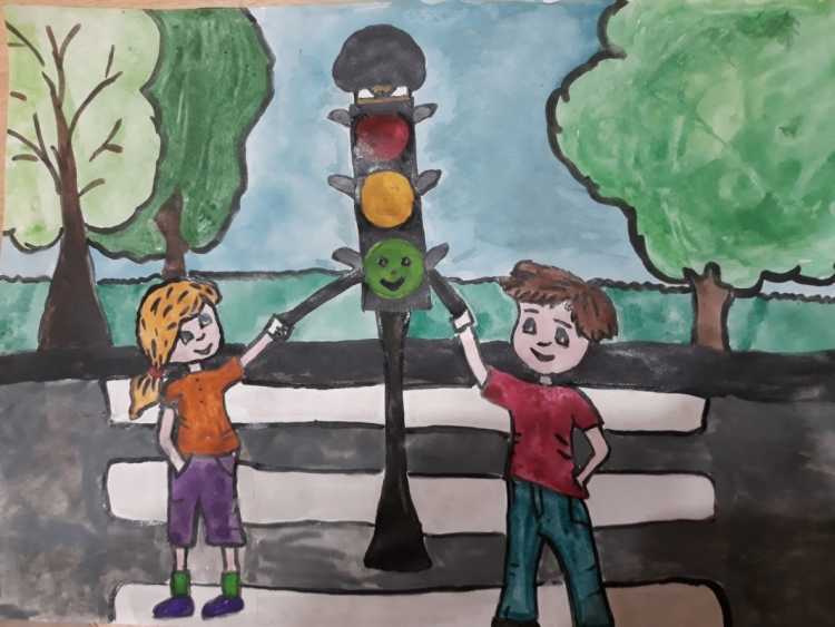 Светофор рисунок