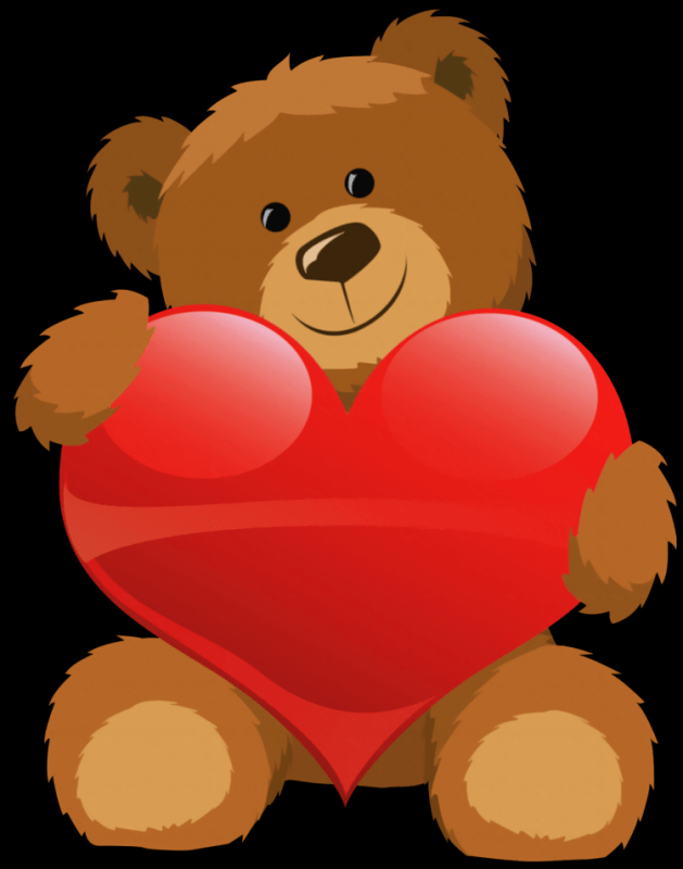 Мишка с сердечком