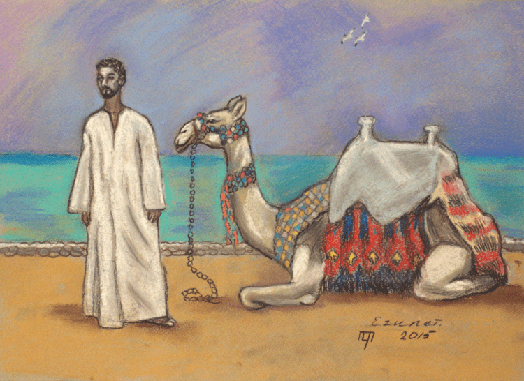 Фараон Египта Тутанхамон эскиз