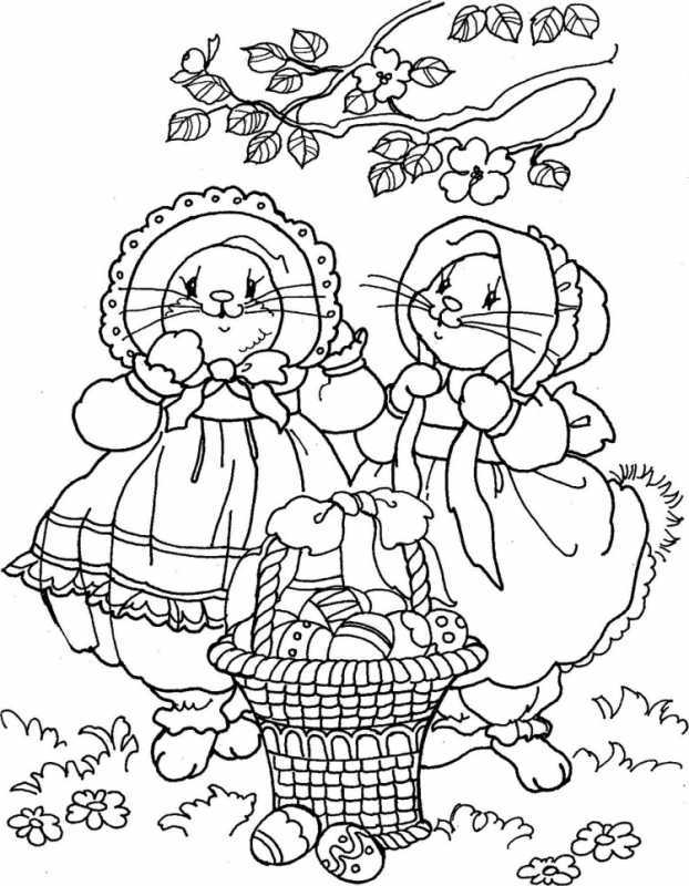 Раскраска Пасхальный кулич