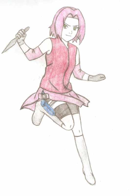 Сакура Харуно нарисовать