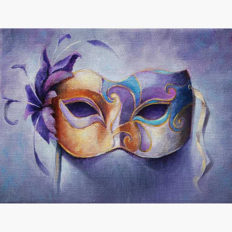Театральная маска в цвете