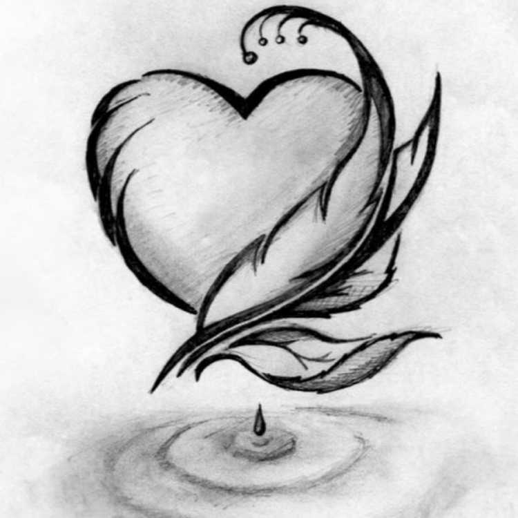 Эскизы любовь