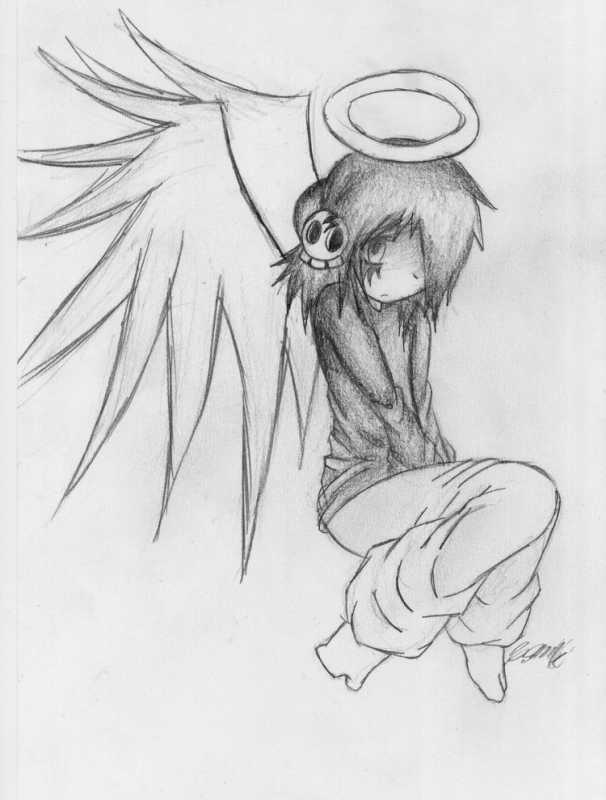 Грустная девушка