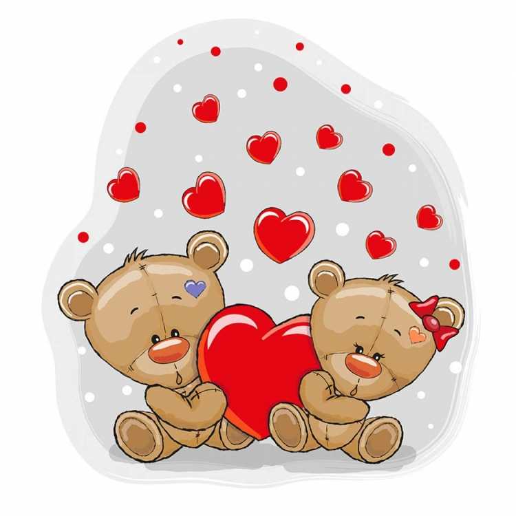 Мишка с сердечком