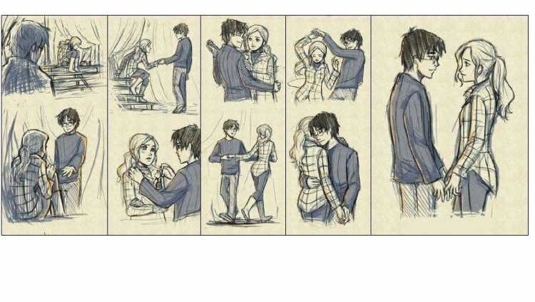 Рисунки в скетчбук Гарри Поттер