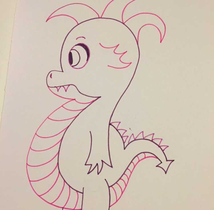 Милый дракончик для детей