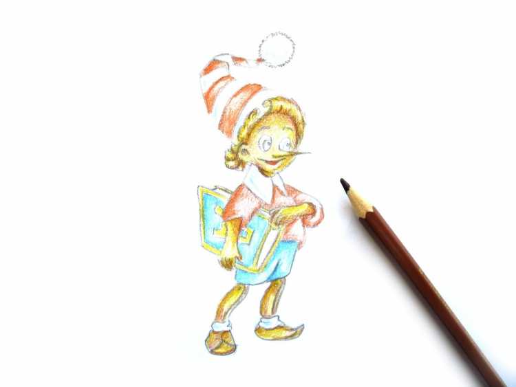 Раскраска. Пиноккио