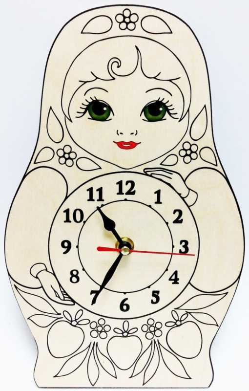 Часы раскраска