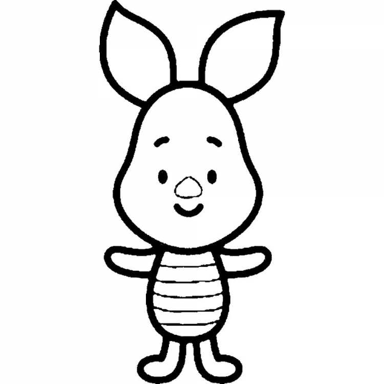 Пятачок Дисней раскраска