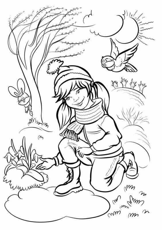 Птица рисунок раскраска