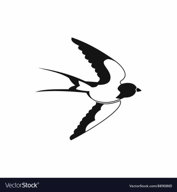 Ласточка раскраска для детей