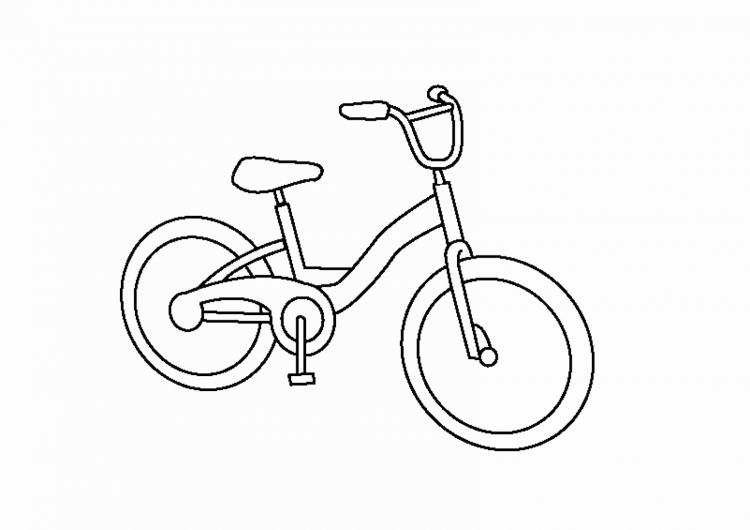 Велосипед раскраска