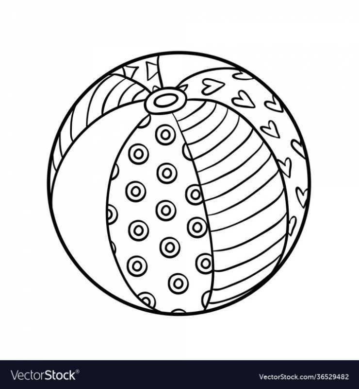 Один много раскраска мяч