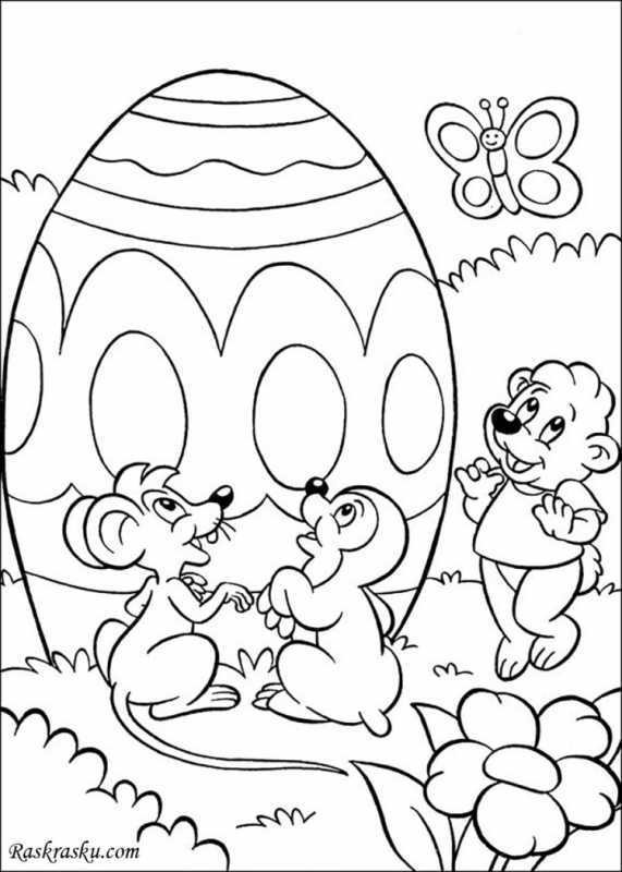 Раскраски к Пасхе красивые