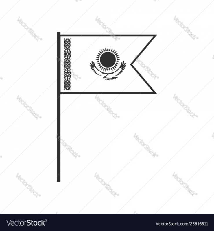 Флаг Казахстана иконка