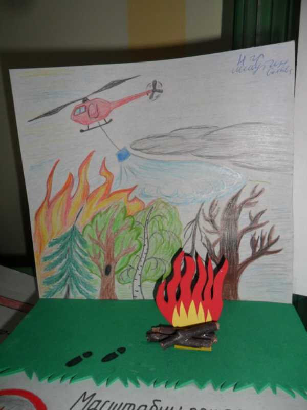 Рисунок на тему не шути с огнем