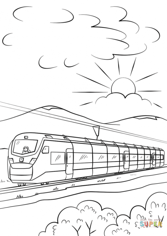 Паровоз Томас раскраска