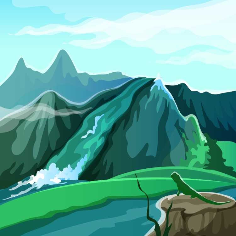 Горы вектор