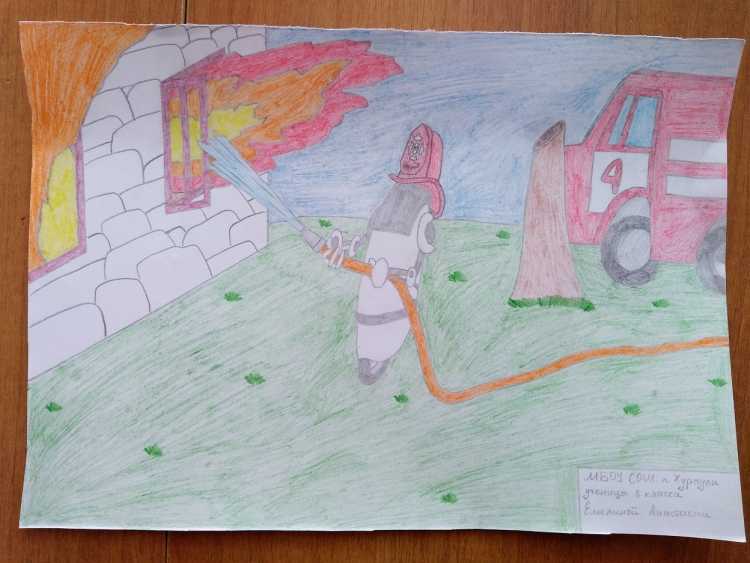 Рисунки по пожарной безопасности