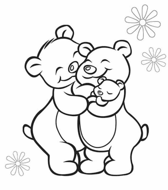 Раскраски к Дню семьи для детей