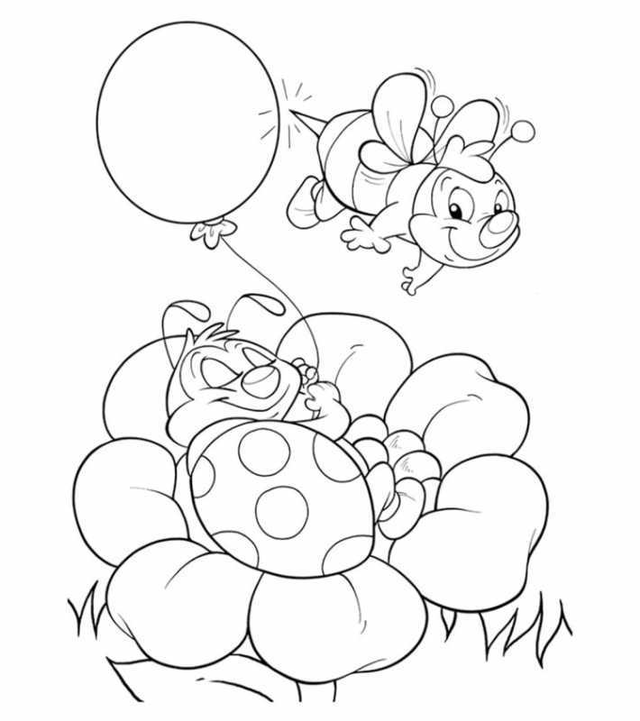 Божья коровка черно белая