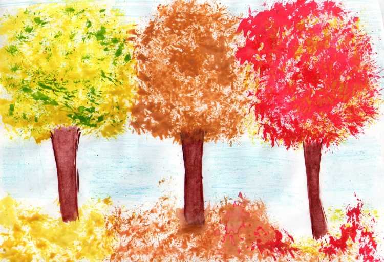 Рисование осень