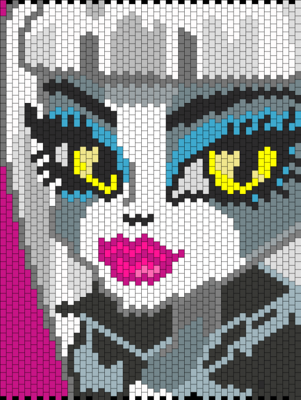 Рисование по клетка косметика