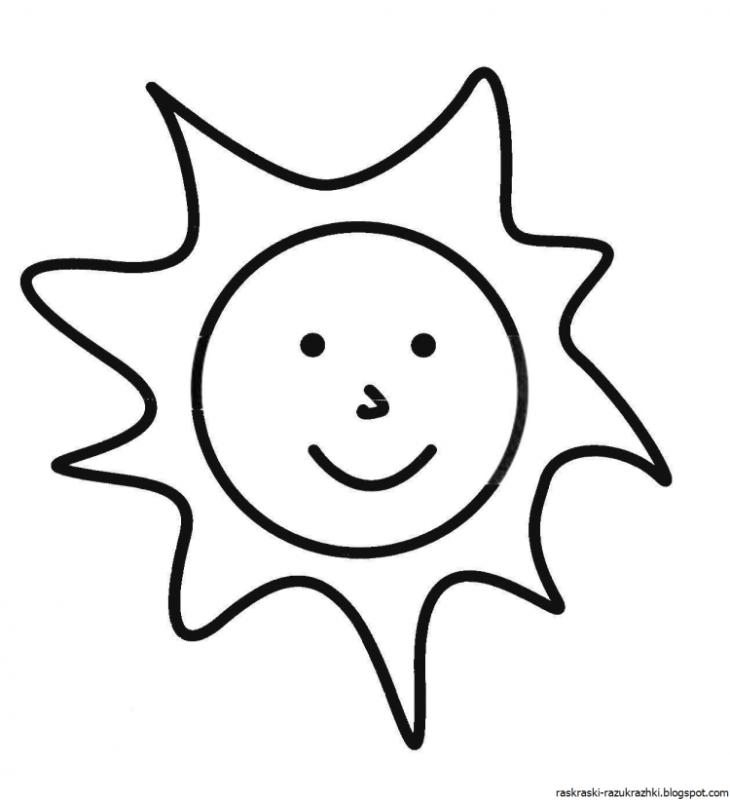 Подсолнух раскраска для детей