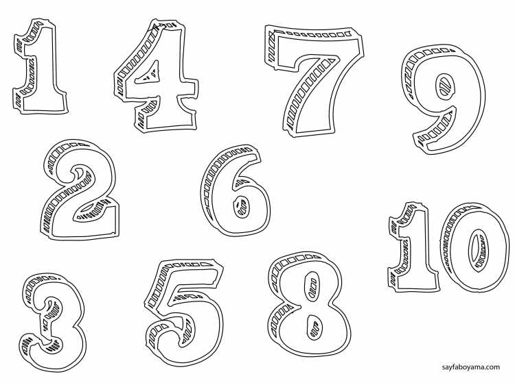 Цифра 4 раскраска для детей