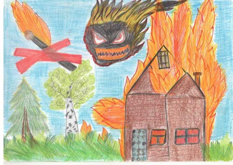 Осторожно с огнем в лесу